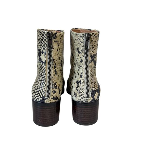 Madewell The Essex Ankle Boot in Snake Print - Size 7 - Picture 7 of 11